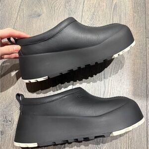 UGG Black Leather Shoes streetscape
